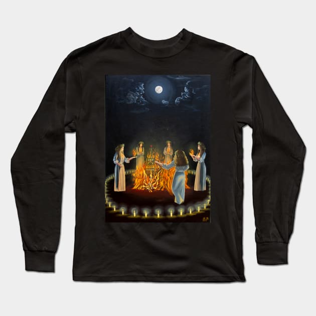 Ukrainian Witches Long Sleeve T-Shirt by Maria Makhova